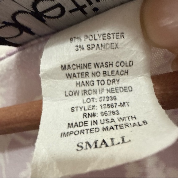 Floral Wrap Dress in Lavender - Picture 6 of 7